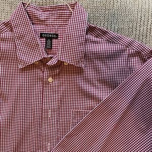 Red/White Checkered Print Long/Sleeve